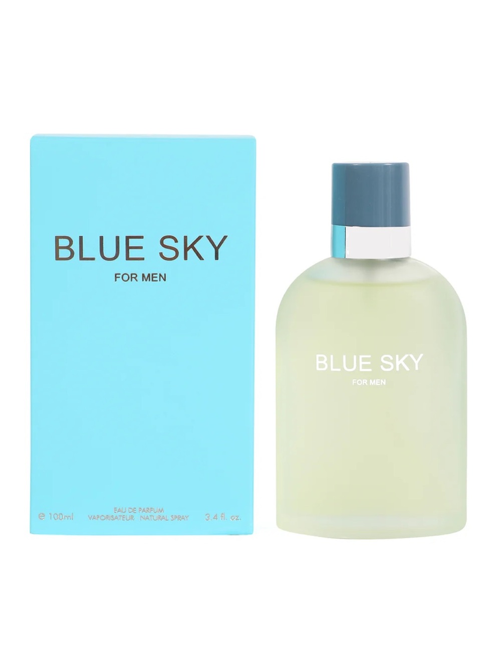 Blue Sky Men's Fragrance - Aqua Box with Frosted Bottle